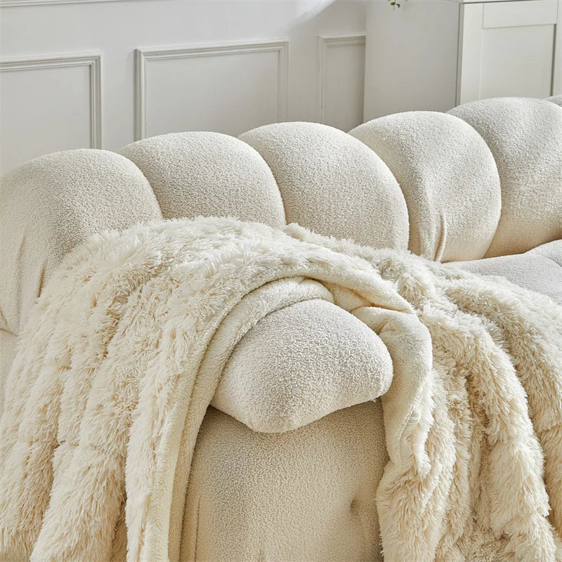 Plush Double-Sided Throw Blanket