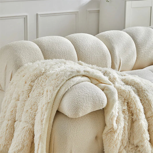 Plush Double-Sided Throw Blanket