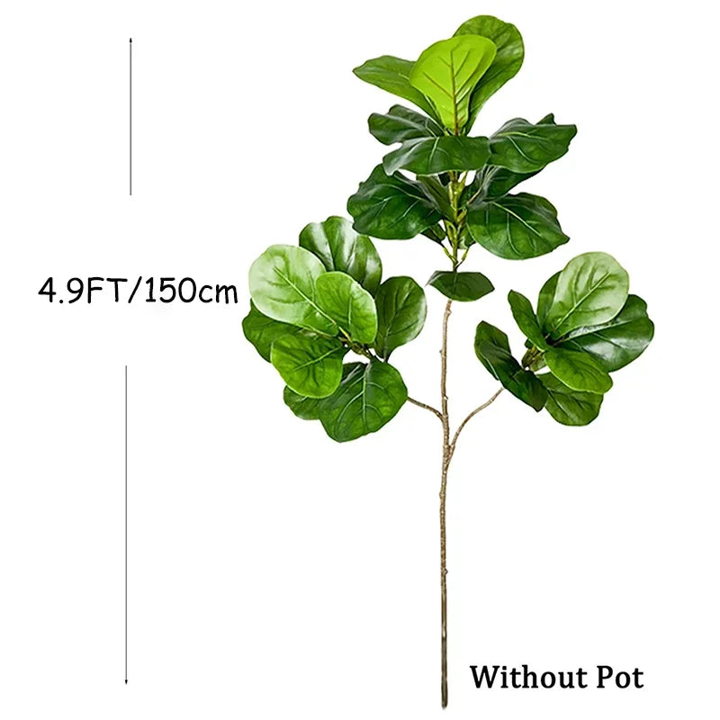 Large Artificial Ficus Tree – Fiddle Leaf Style Faux Indoor Plant