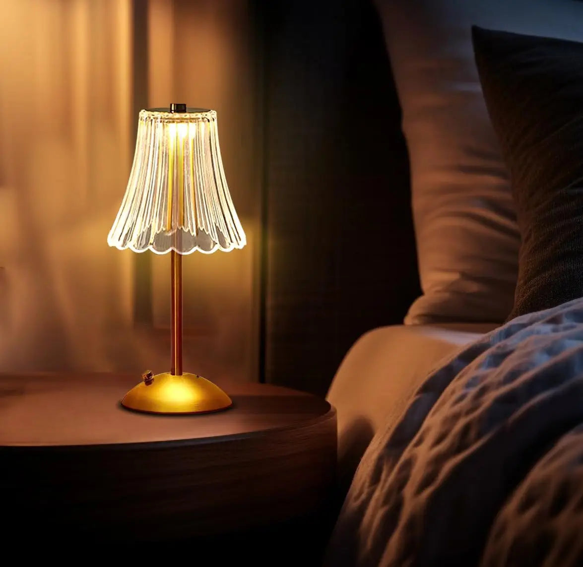 AuraTouch LED Lamp — 3-Color Dimming Night Light