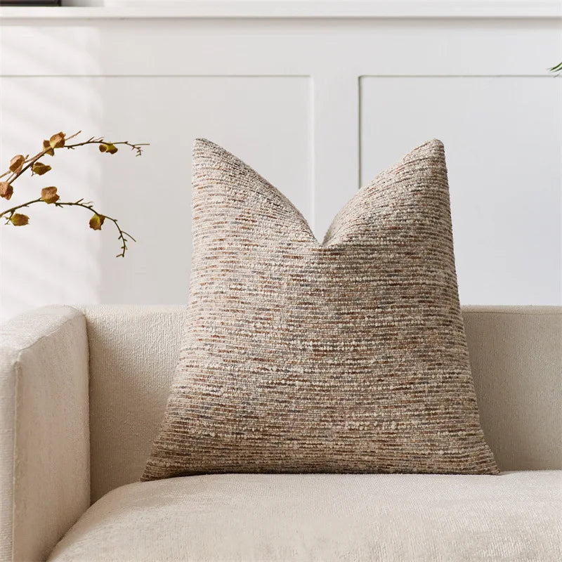 Chenille Striped Decorative Throw Pillow Covers