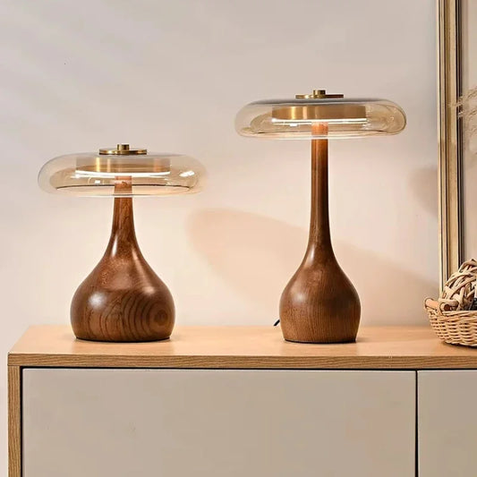 Wooden Retro Floor Lamp for Living Room and Bedroom
