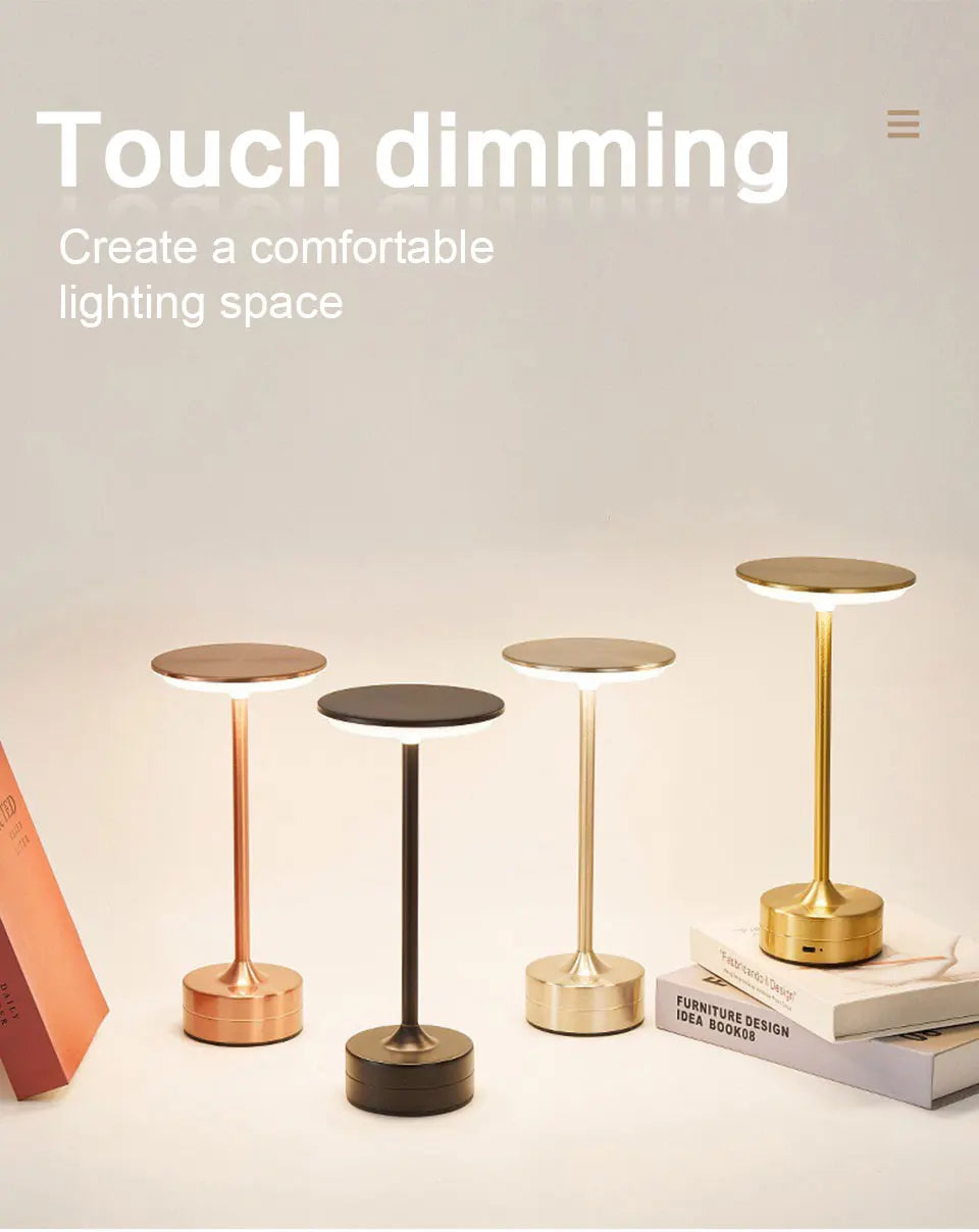 Luna Touch Lamp — Rechargeable Ambient Night Light