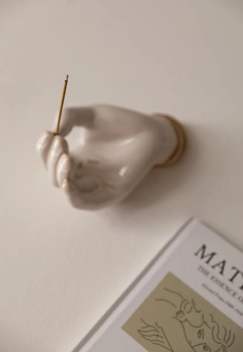 Serenity Palm Ceramic Incense Holder