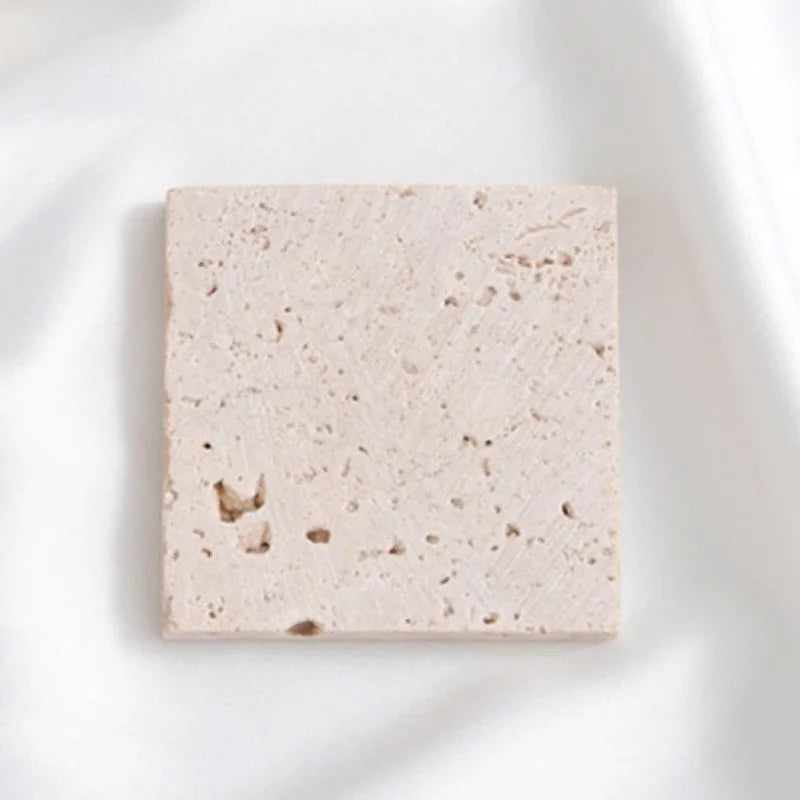 Mini Travertine Jewelry Tray | Minimalist Display Organizer