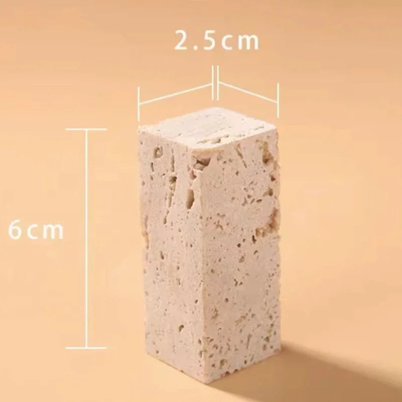 Mini Travertine Jewelry Tray | Minimalist Display Organizer