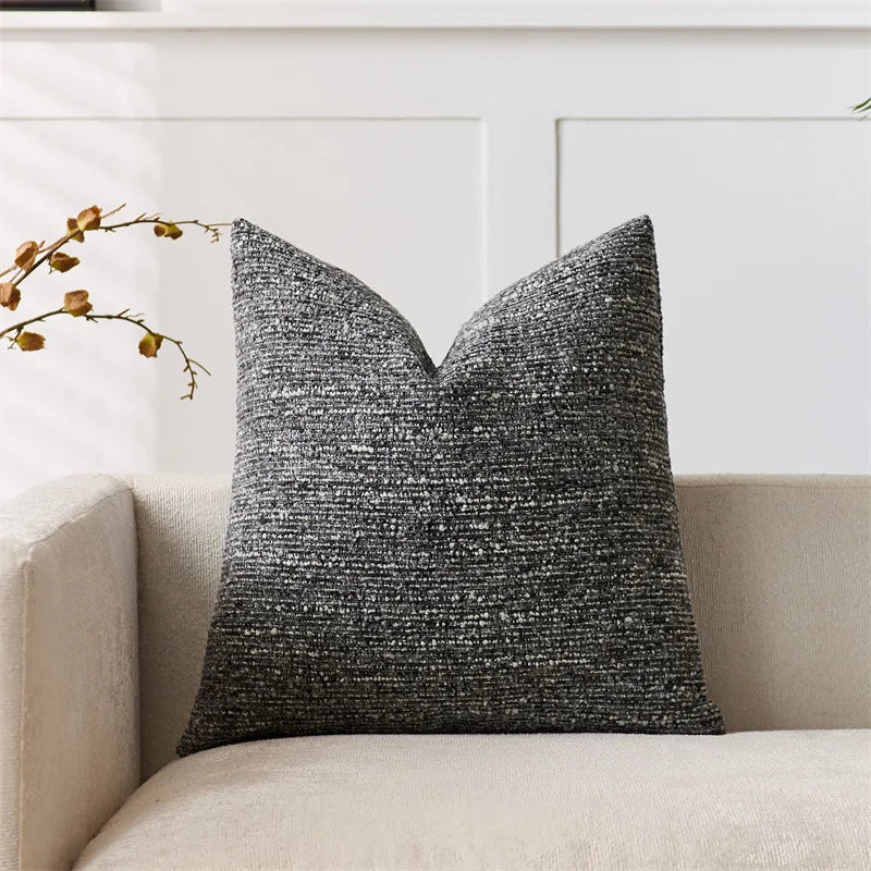 Chenille Striped Decorative Throw Pillow Covers