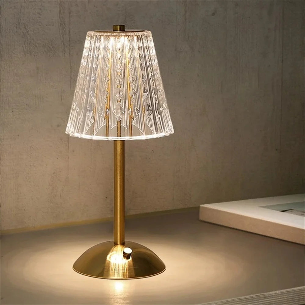 AuraTouch LED Lamp — 3-Color Dimming Night Light