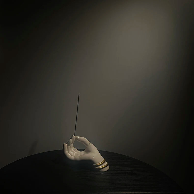 Serenity Palm Ceramic Incense Holder