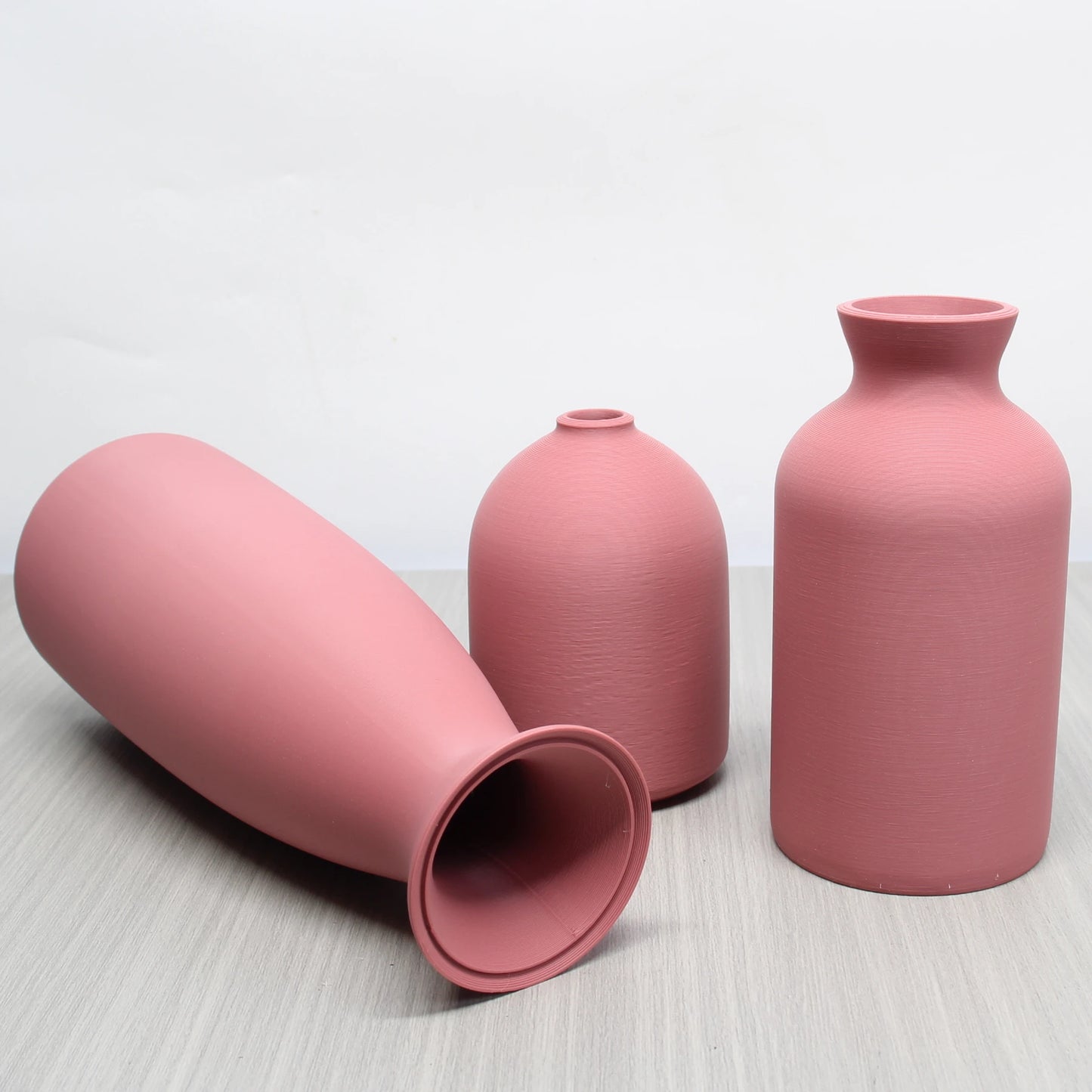 VintageGlow Vase Trio — Modern Ceramic Set