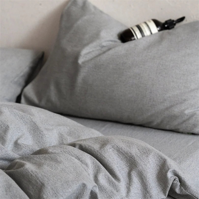 Dreamreal 100% Linen Bedding Set (4-Piece) | Breathable Cooling Sheet + Duvet Cover