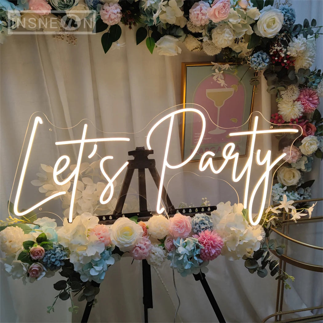 LED Neon Heart Party Wall Light