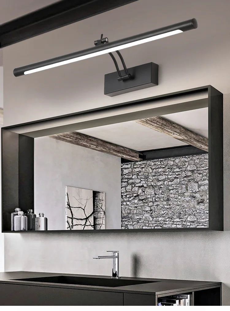 Rechargeable Gold Picture Light — Adjustable Dimmable Wall Sconce