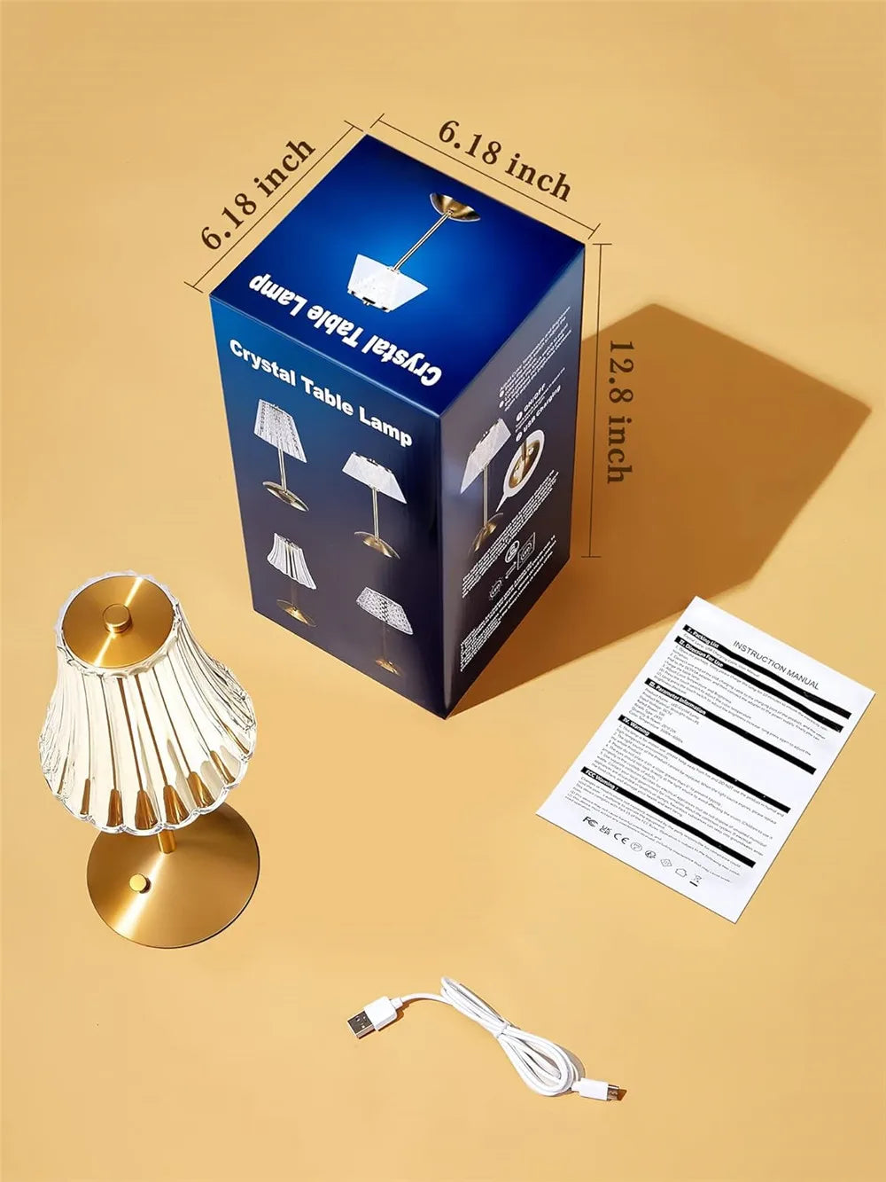 AuraTouch LED Lamp — 3-Color Dimming Night Light