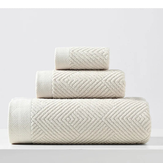 3-Piece Cotton Bath Towel Set