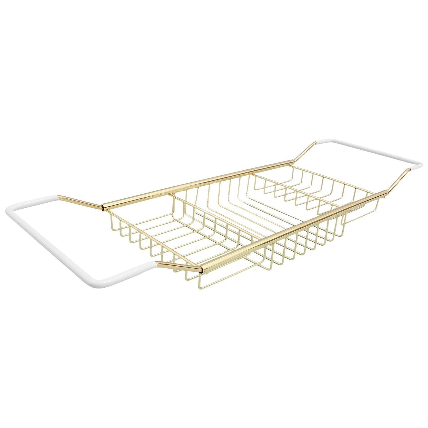 Adjustable Stainless Steel Bathtub Tray — Minimal Spa Organizer