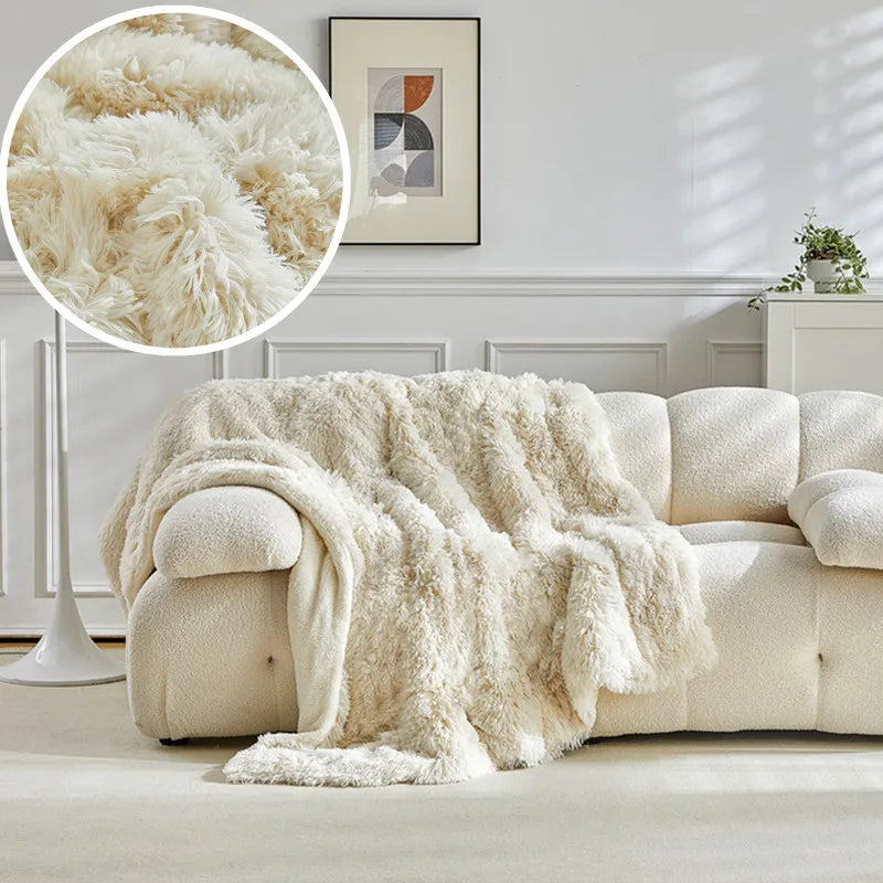 Plush Double-Sided Throw Blanket