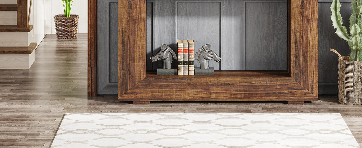 Tribesigns 47" Farmhouse Console Table with Storage