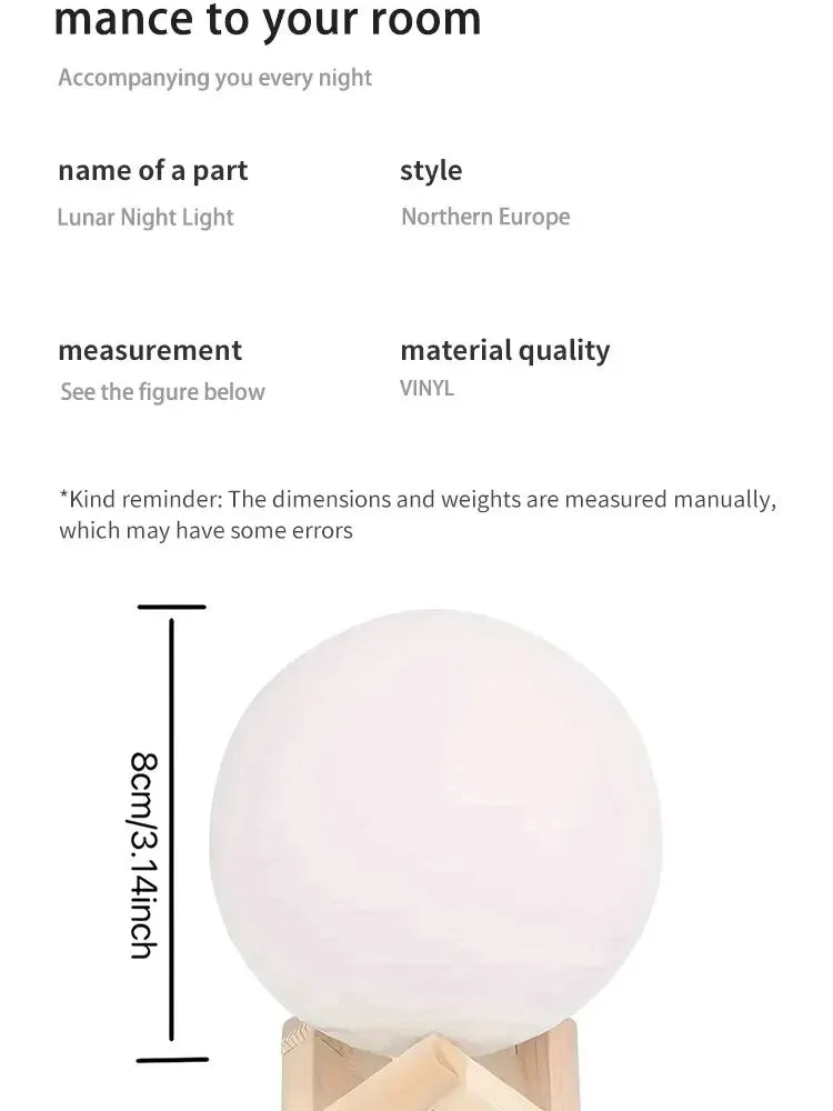 Crystal Galaxy Globe Lamp