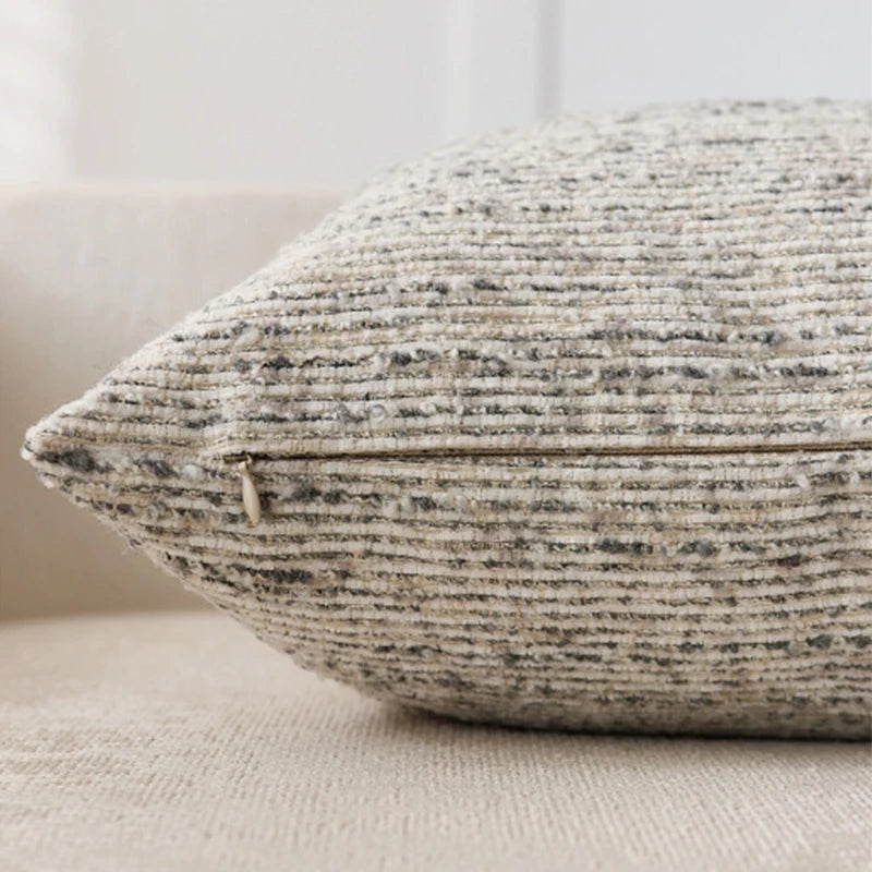 Chenille Striped Decorative Throw Pillow Covers