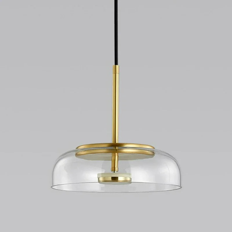 Modern Glass Bowl Pendant Light | Nordic LED Hanging Lamp