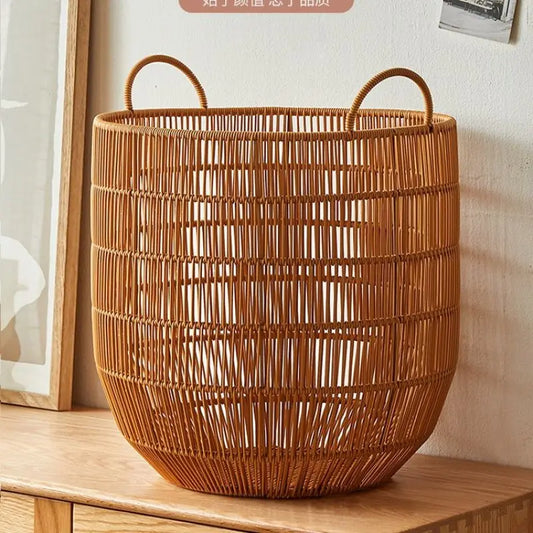 Rattan Laundry Basket — Minimal Bathroom Storage