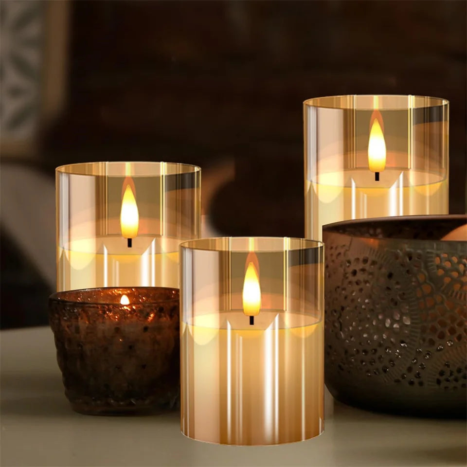 Flameless LED Candles with Remote & Timer | Warm Ambient Glow
