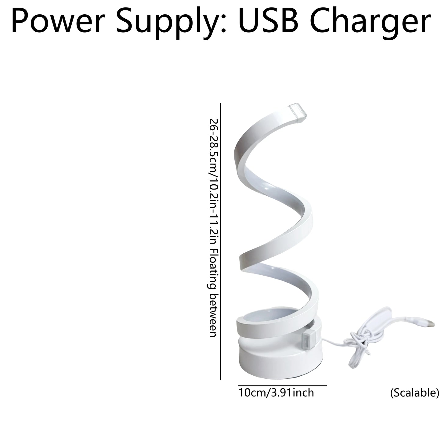 TwistGlow Spiral Lamp — 3-Mode Ambient Lighting