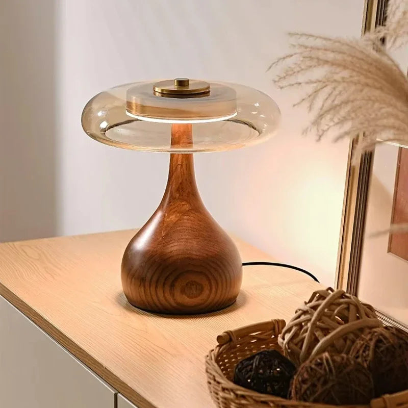 Wooden Retro Floor Lamp for Living Room and Bedroom