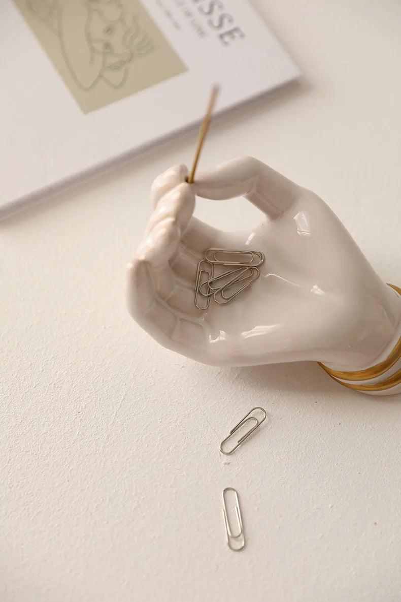 Serenity Palm Ceramic Incense Holder