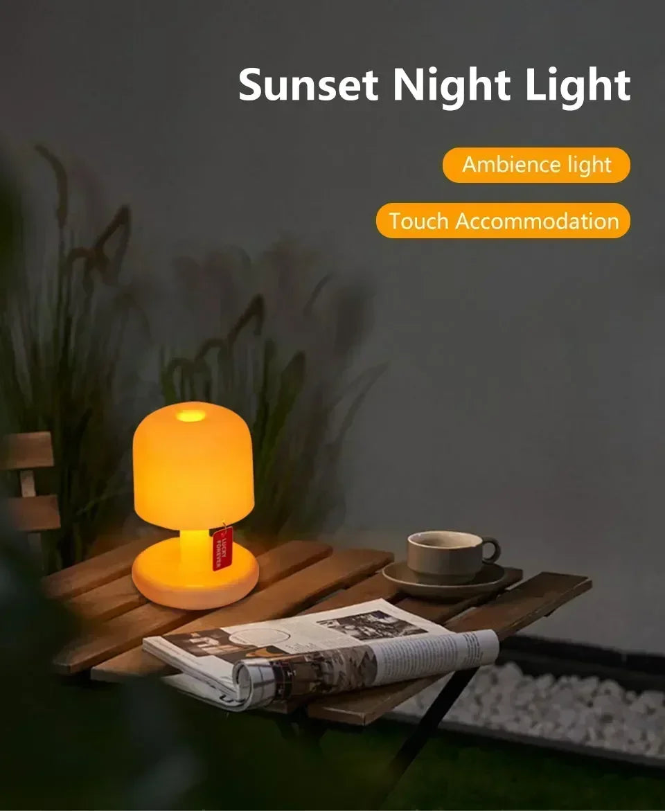 Mini Mushroom Sunset Night Lamp