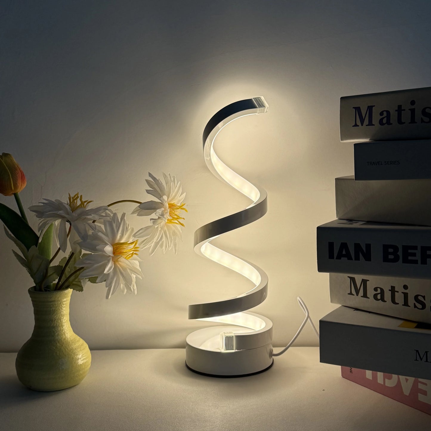 TwistGlow Spiral Lamp — 3-Mode Ambient Lighting