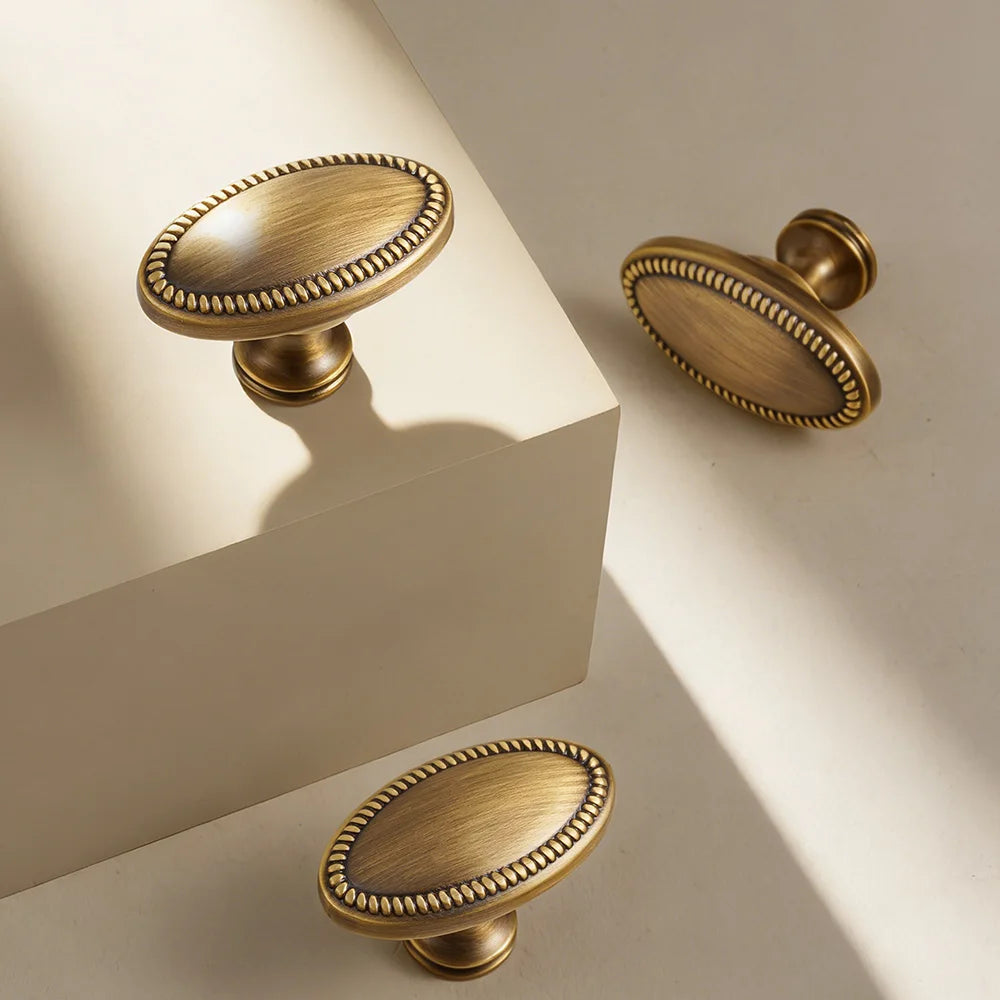 Solid Brass Cabinet Handles – French Vintage Luxury Hardware