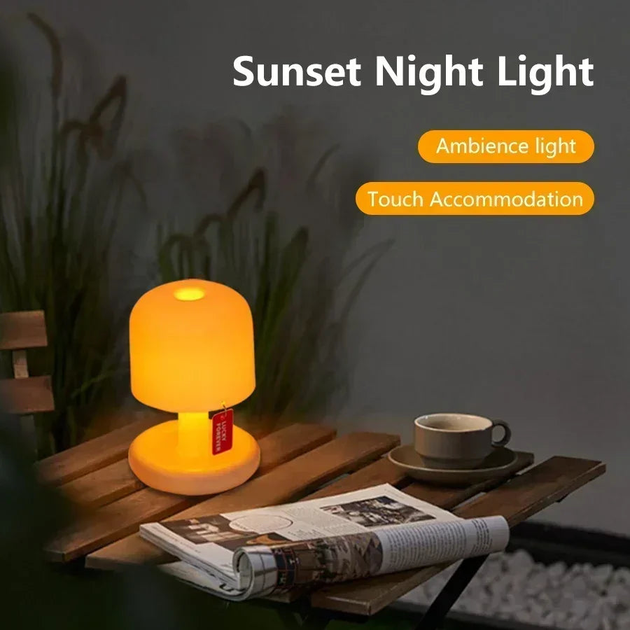 Mini Mushroom Sunset Night Lamp