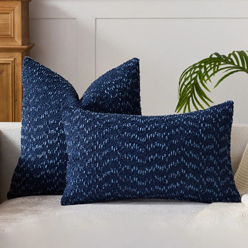 Soft Chenille Throw Pillow Cover – Caramel Cushion Cover