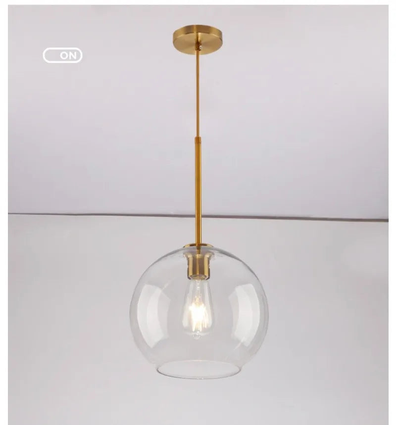 Nordic Glass Pendant Lamp | Modern Hanging Ceiling Light