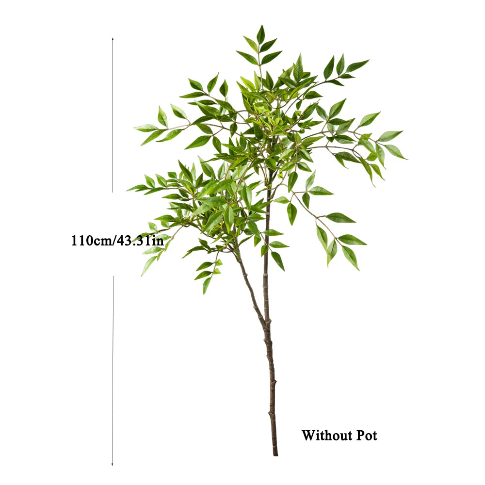 Tall Artificial Tropical Plant (75–140cm) – Faux Palm & Bamboo Greenery