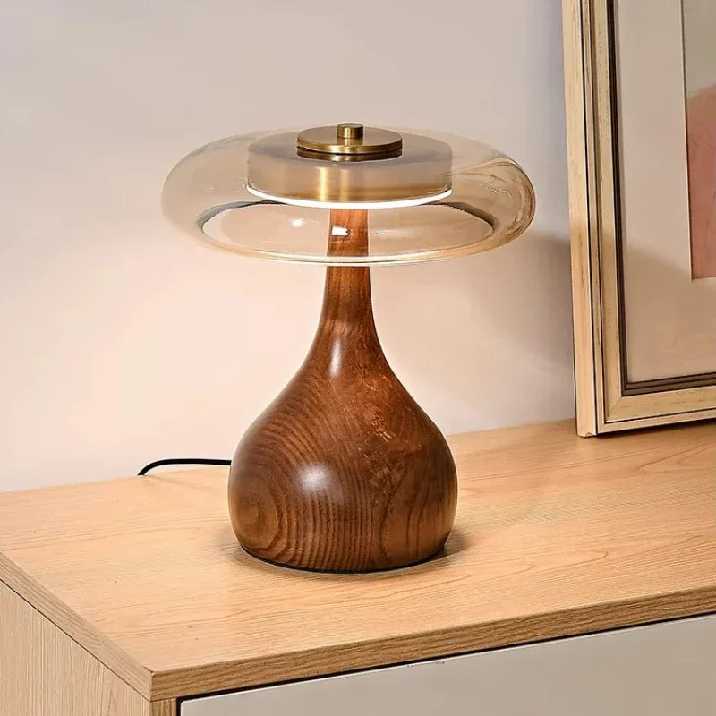Wooden Retro Floor Lamp for Living Room and Bedroom