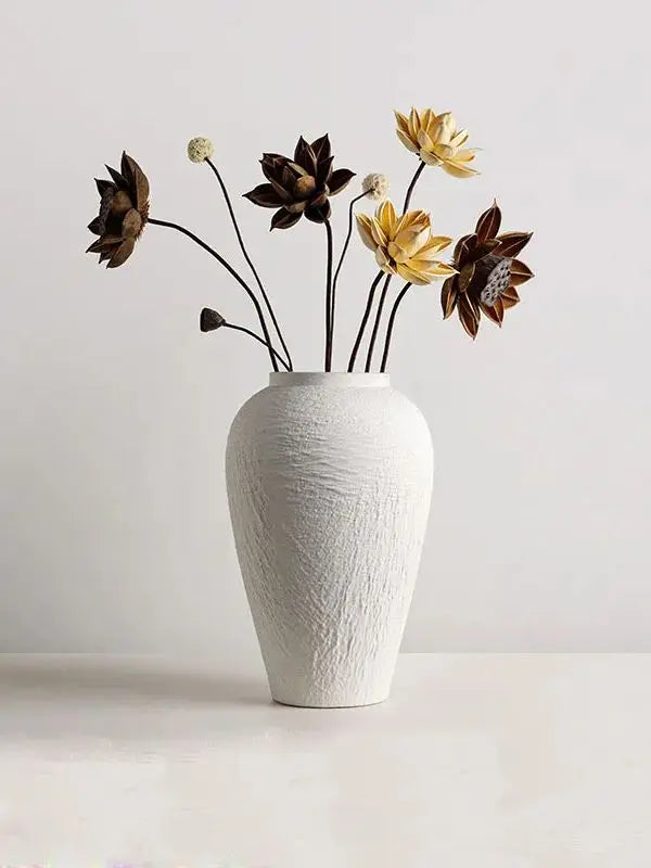 Ceramic Wabi-Sabi Vase — Minimal Neutral Home Accent