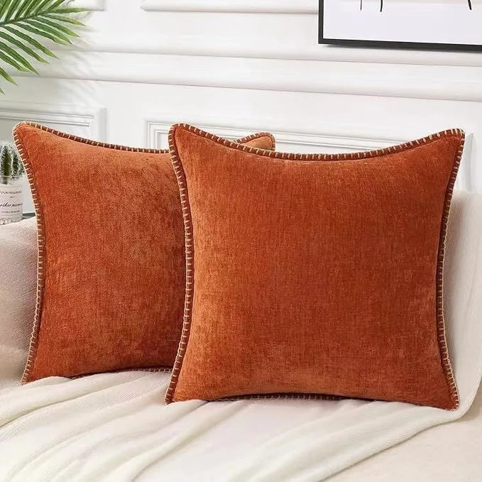 Luxury Velvet Chenille Throw Pillow Covers