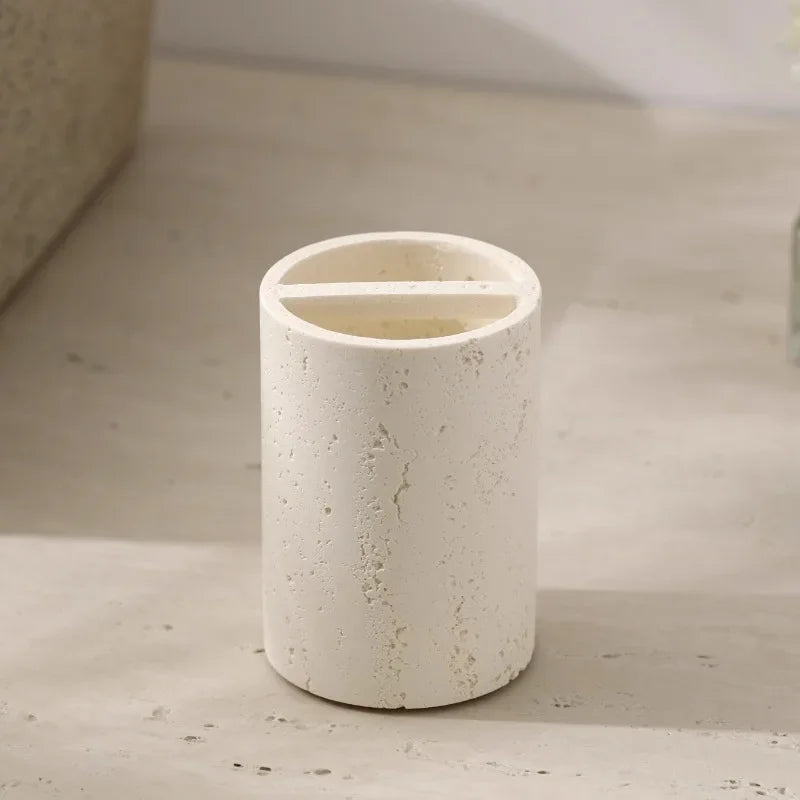 Stone Toothbrush Holder — Minimal Bathroom Organizer