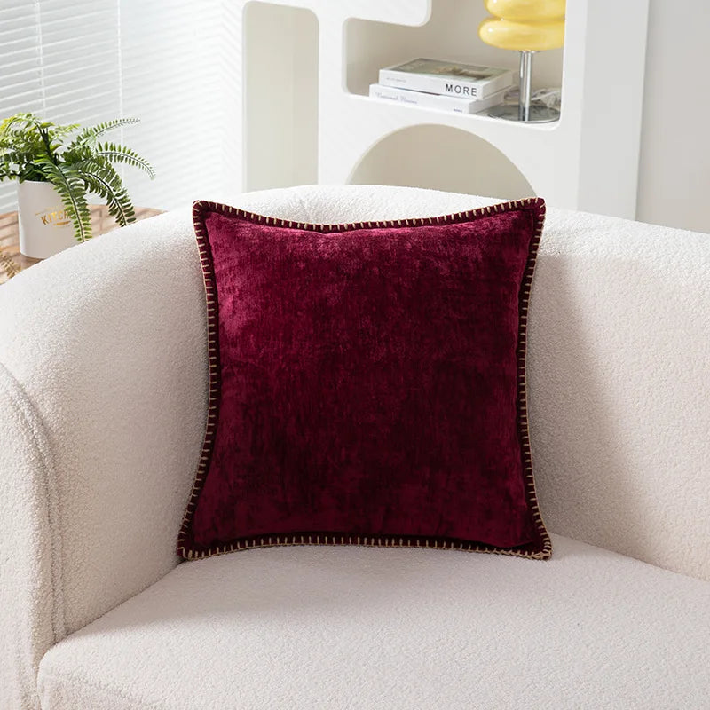 Luxury Velvet Chenille Throw Pillow Covers