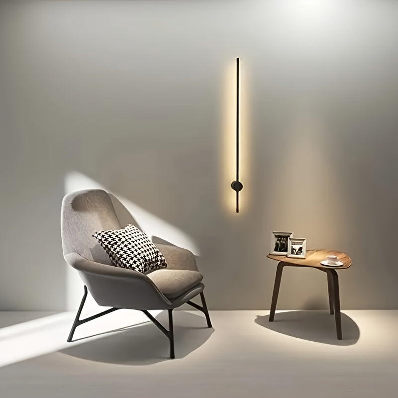 Modern Linear LED Wall Sconce | Adjustable Ambient Wall Light