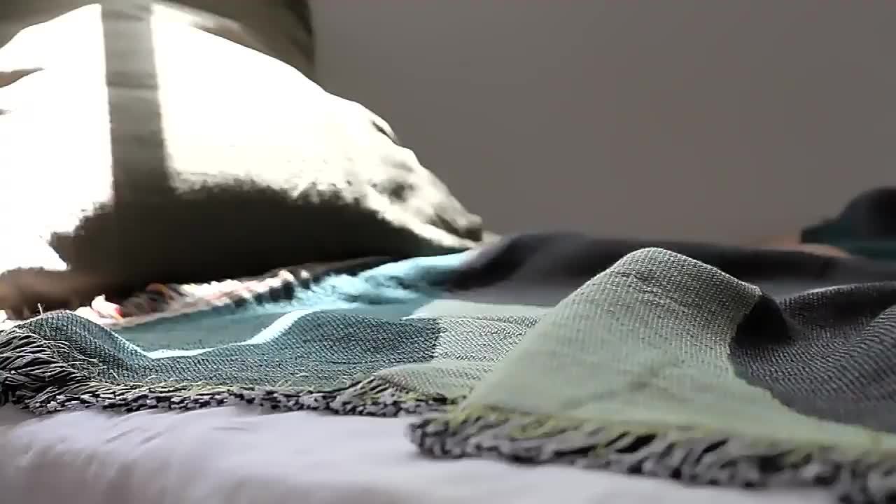 Boho Fringed Cushion Cover – Textured Decorative Accent