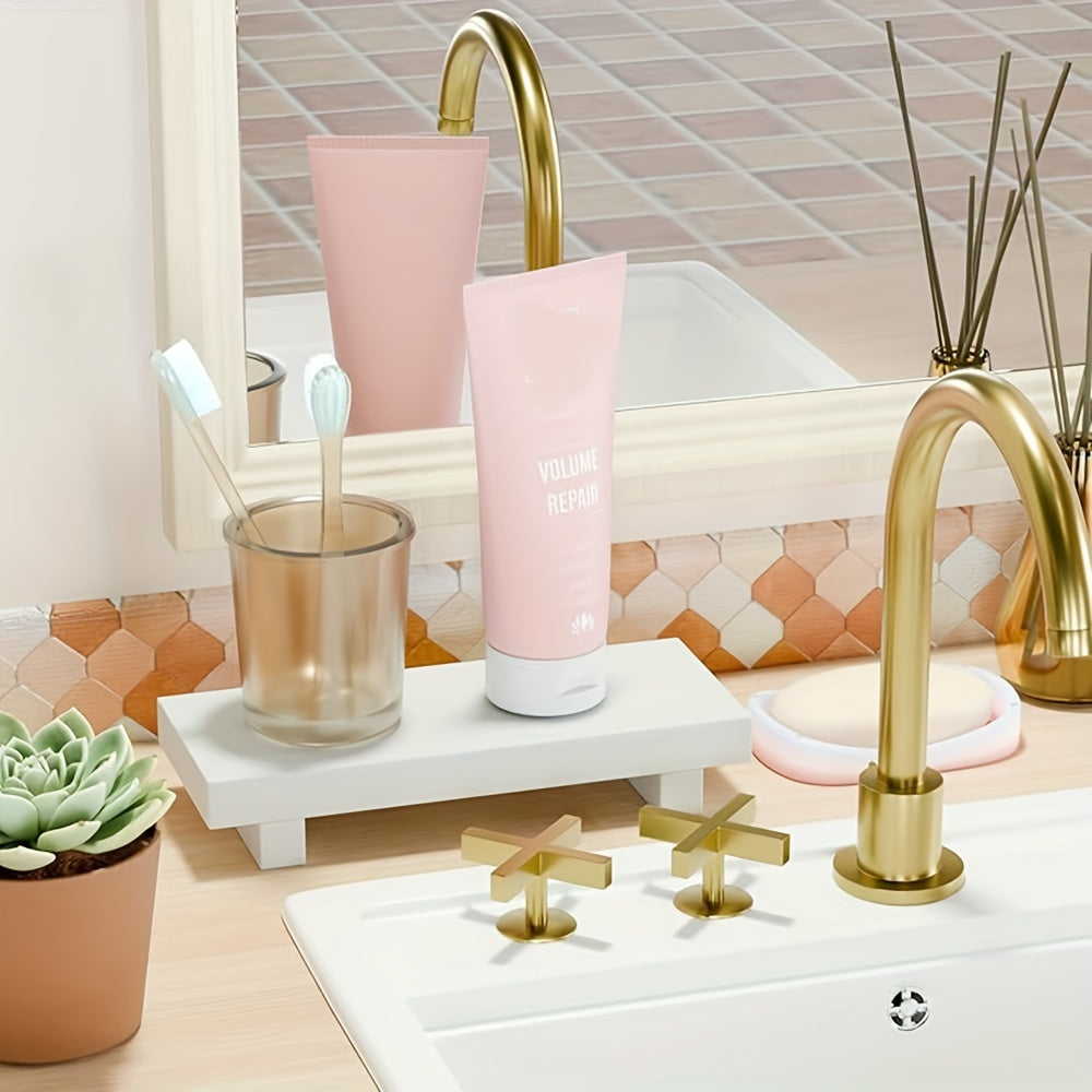 Vintage Wooden Log Tray – Rustic Decorative Display Dish